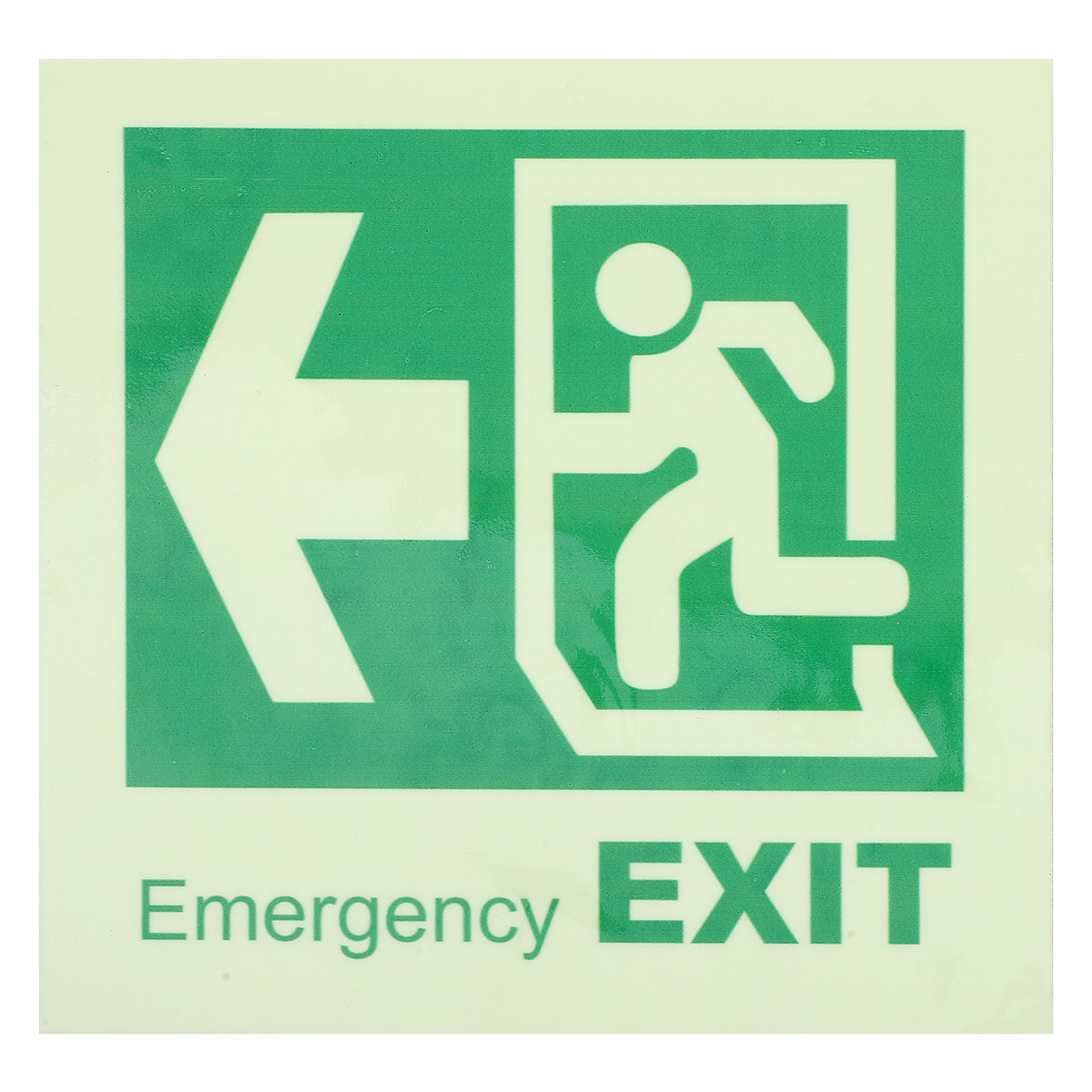 Emergency Exit Sign - Самоклеящаяся светящаяся в темноте наклейка на