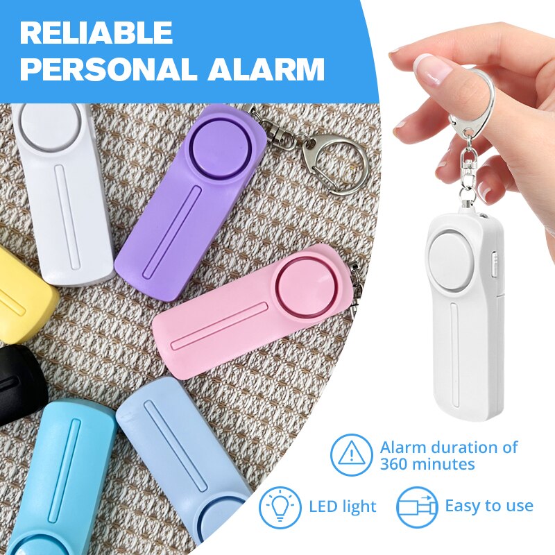 Personal Alarm Keychain - Osobisty alarm bezpieczeństwa Samoobrona 130dB Głośny