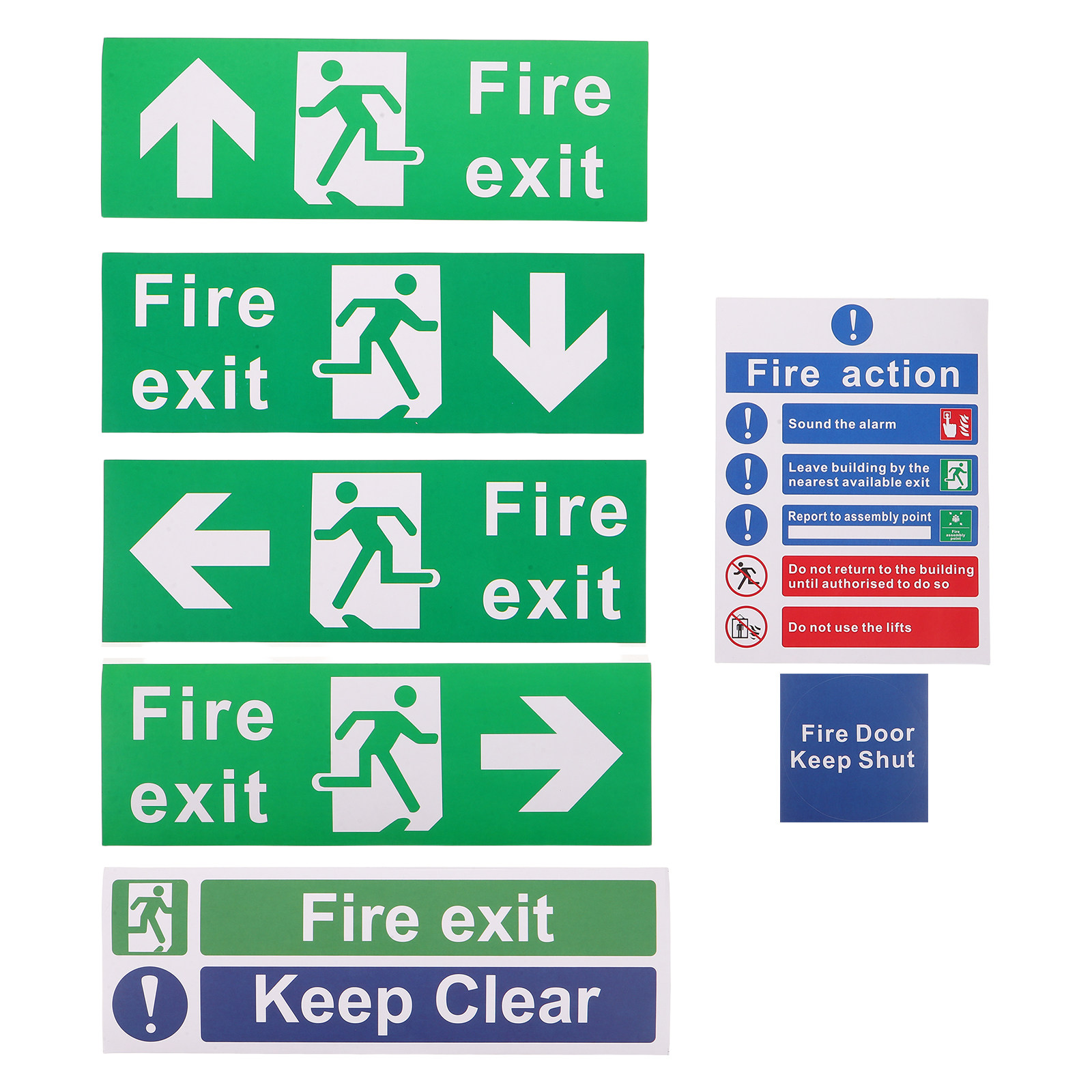 21 шт. знаков аварийного выход – обзор и цена Emergency Exit Sign