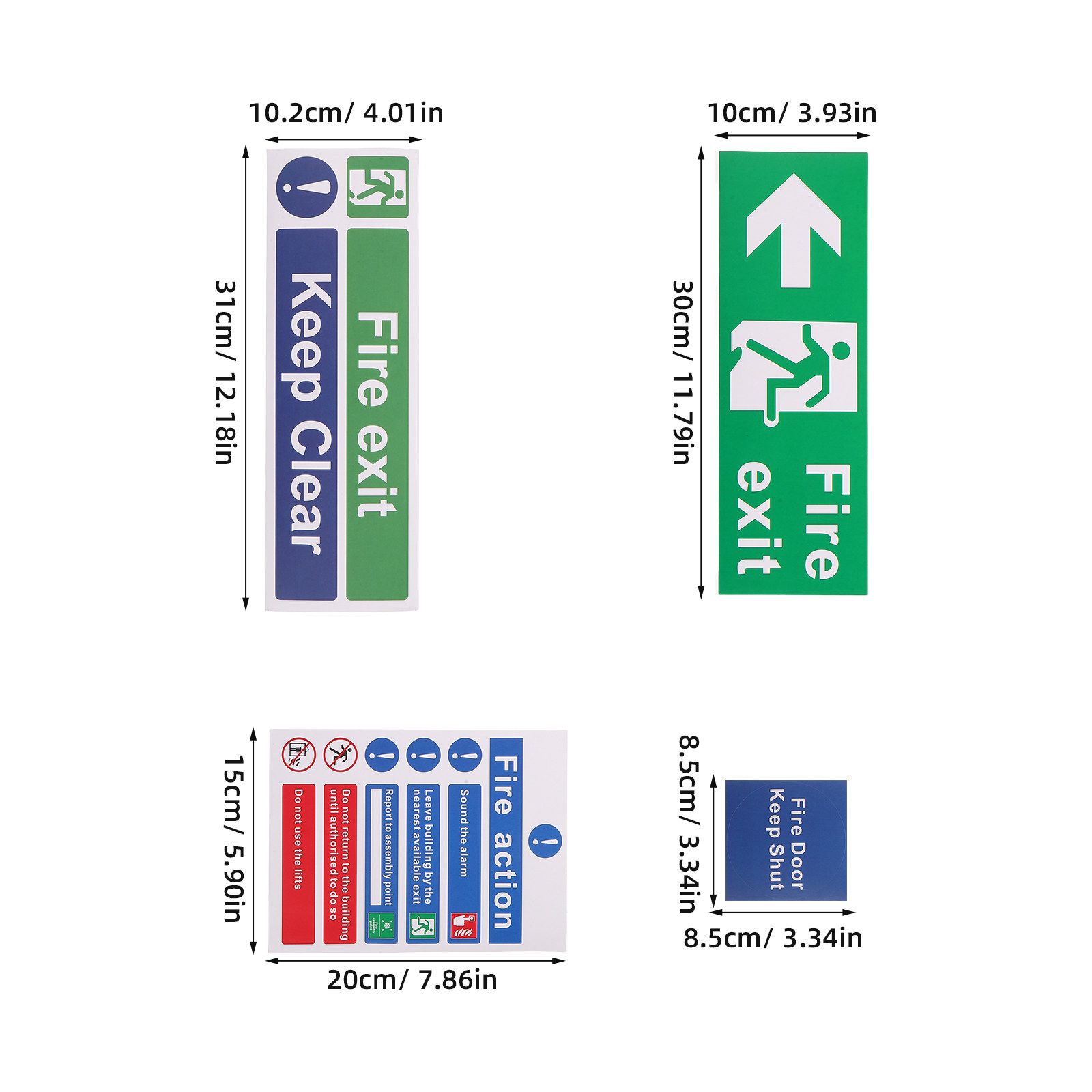 21 шт. знаков аварийного выход – обзор и цена Emergency Exit Sign